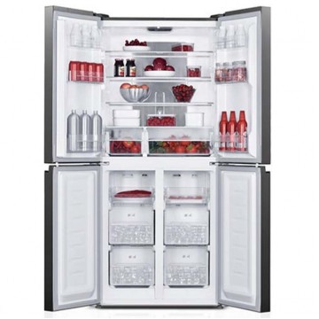 Davoline Ψυγείο Ντουλάπα 421lt Total NoFrost Υ180xΠ79.5xΒ70εκ. Inox D4SS 421D IX